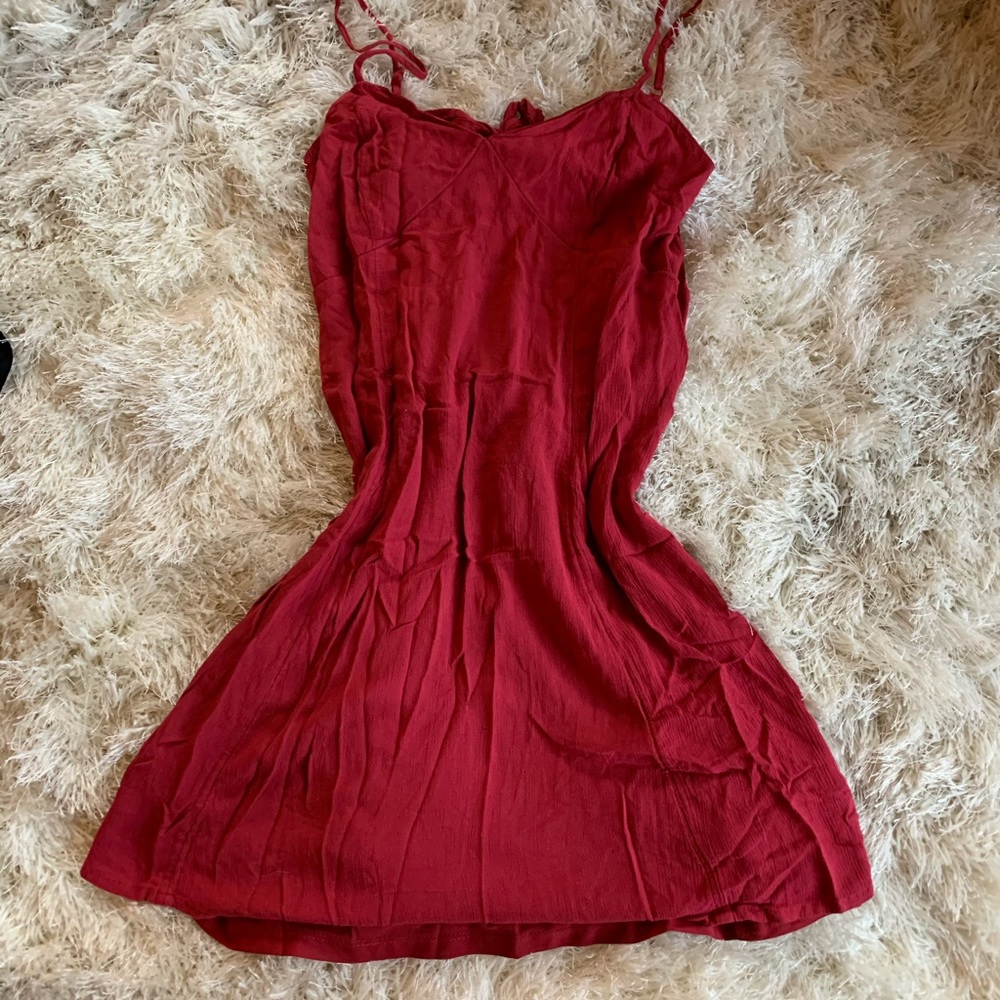 Halter top mini dress